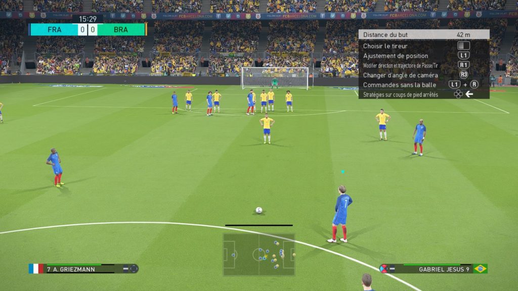 pes 2018 coup franc griezmann