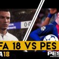 fifa 18 vs pes 18 face à face graphismes