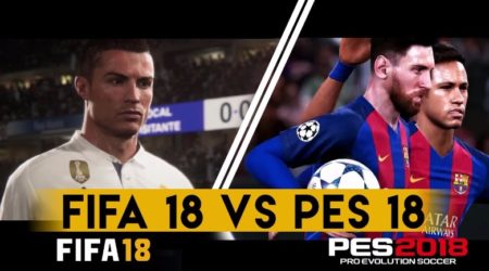 fifa 18 vs pes 18 face à face graphismes