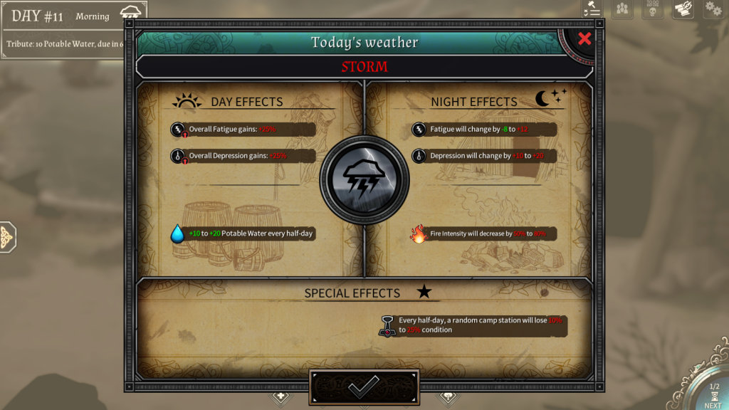 dead in vinland meteo