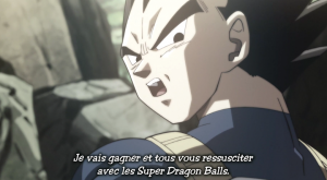 Dragon Ball Super Vegeta éveil ssj blue ultra instinct