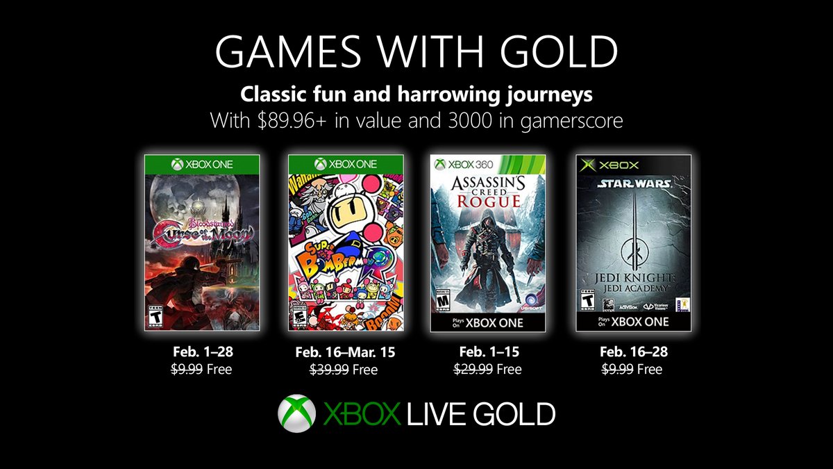 xbox games with gold