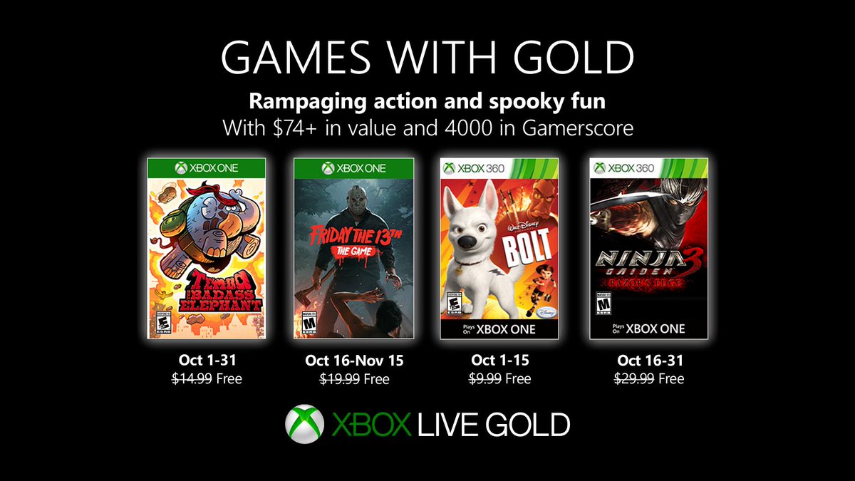 games with gold octobre