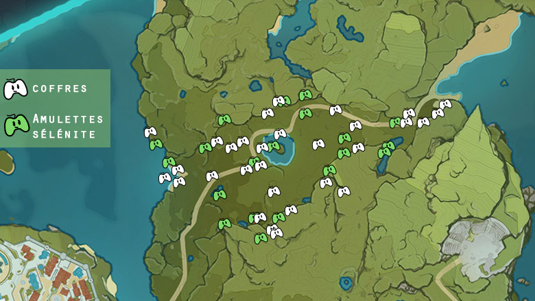 genshin impact liesse au clair de lune chercheur de lune voie du vent monstadt event coffres amulettes sélénites