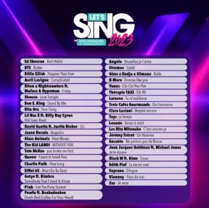 let's sing 2023 playlist