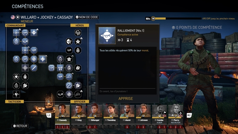 Arbre de compétences